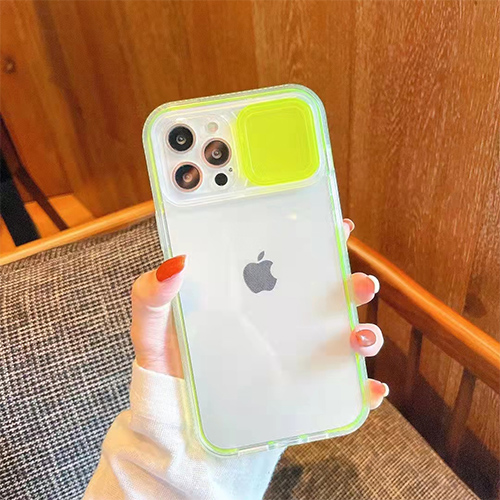 スライド カメラ カバー ソリッド IPhone ケース